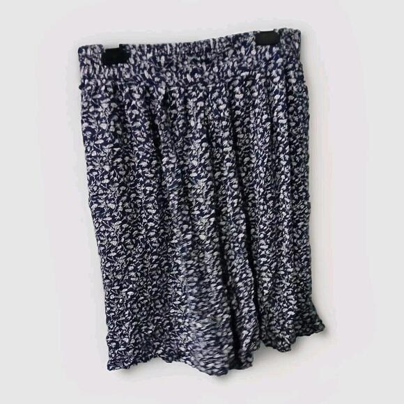 American Eagle Outfitters AE Women Skater Skirt Floral Black XS - Picture 1 of 8